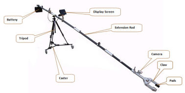 4.2 متر مناور تلسكوبي مع 360 درجة للتدوير مخلب الميكانيكية وكاميرا الأشعة تحت الحمراء للرؤية الليلية
