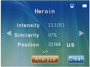 شاشة LCD ملونة للكشف عن المخدرات للهيروين ، الكوكايين ، كشف موروث