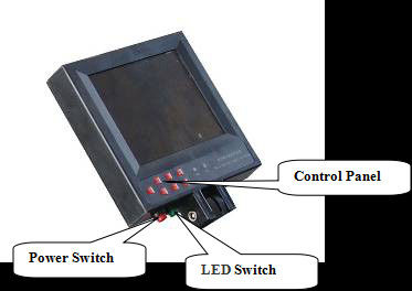 نظام المراقبة المحمولة تحت السيارة 5.6 &quot;شاشة LCD مع طول الأضواء المرئية 155 سم